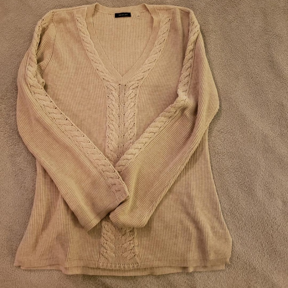 Taupe sweater-worn once